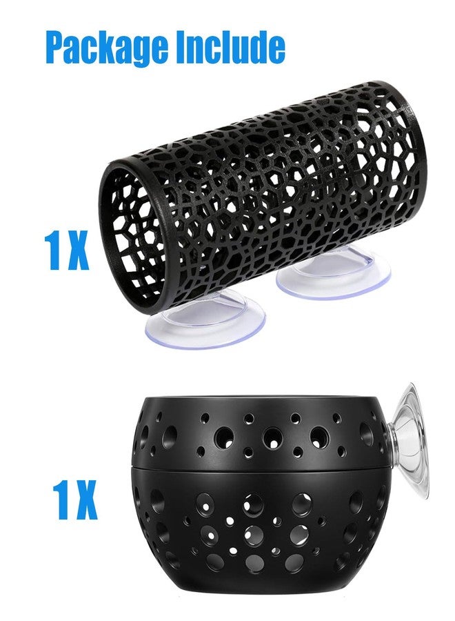 KINGYEENUO Betta Tunnel, Betta Fish Toys, Aquarium Fish Hideout with Suction Cups, Shrimp Cave Decor for Shrimp, Guppies - Safe Play & Resting Area for Bettas, Tank Accessories, a Set - Image 4